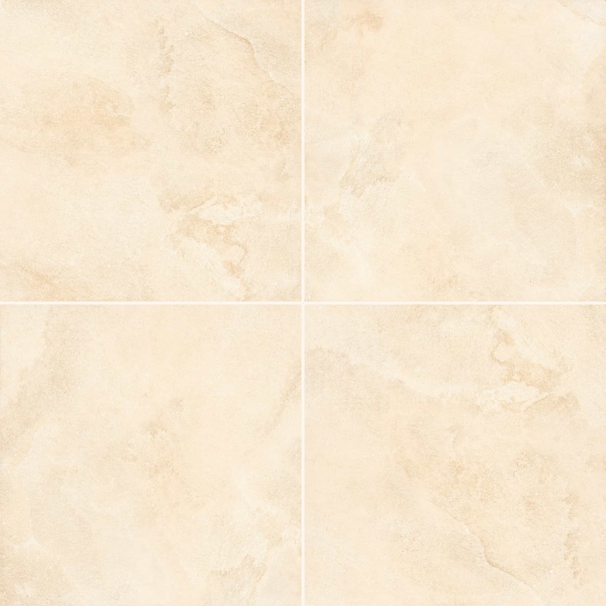 Close-up of Bavaria Beige Matte 24x24x2cm Rectified Porcelain Paver, showcasing its smooth matte finish and subtle beige tones with natural stone-like texture, ideal for hardscape projects or patio installations.