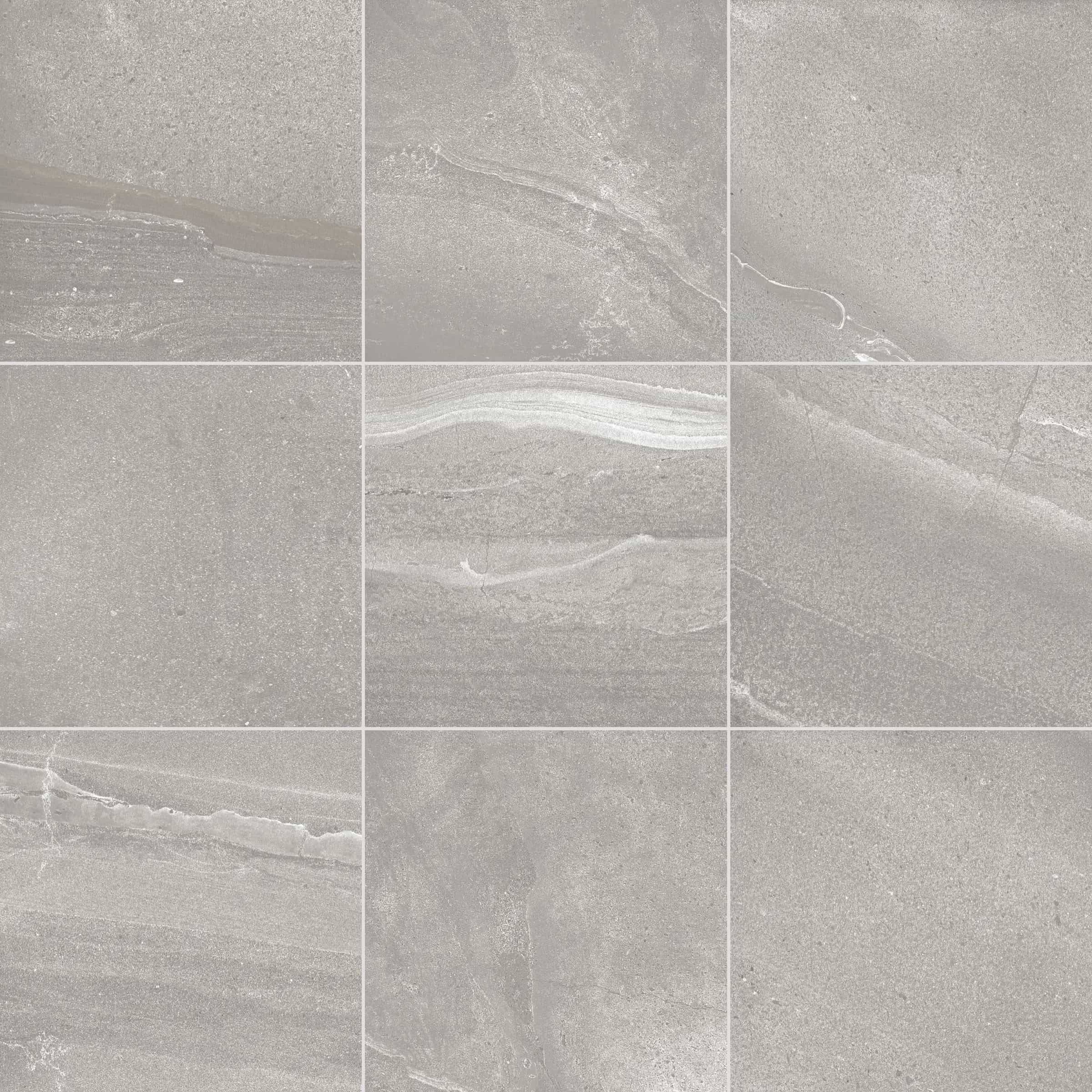 STONELUX British Stone (Premium Kandla) Gray Matte 24x24x2cm Rectified Porcelain Paver in Porcelain Pavers - Porcelain