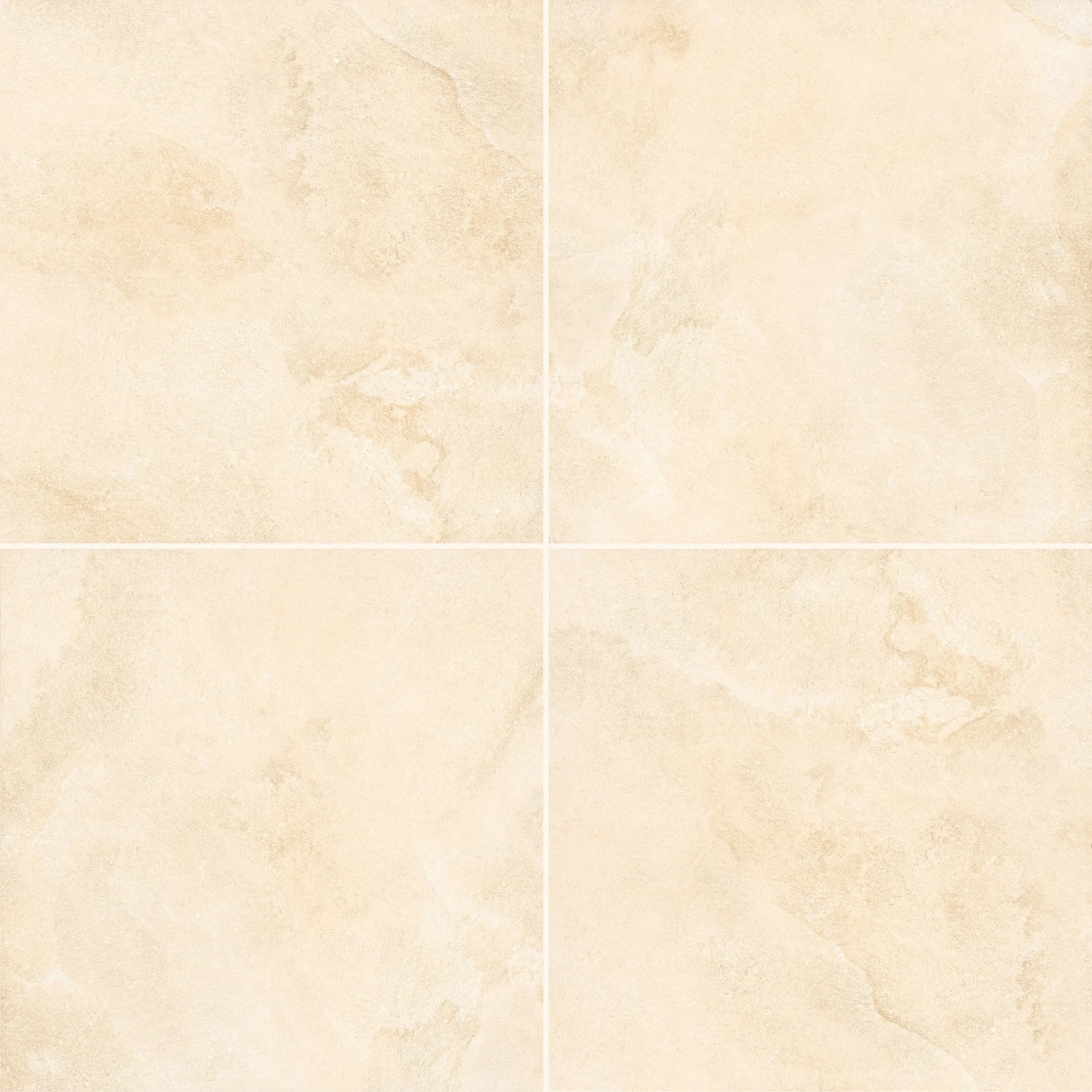 Close-up of Bavaria Beige Matte 24x24x2cm Rectified Porcelain Paver, showcasing its smooth matte finish and subtle beige tones with natural stone-like texture, ideal for hardscape projects or patio installations.