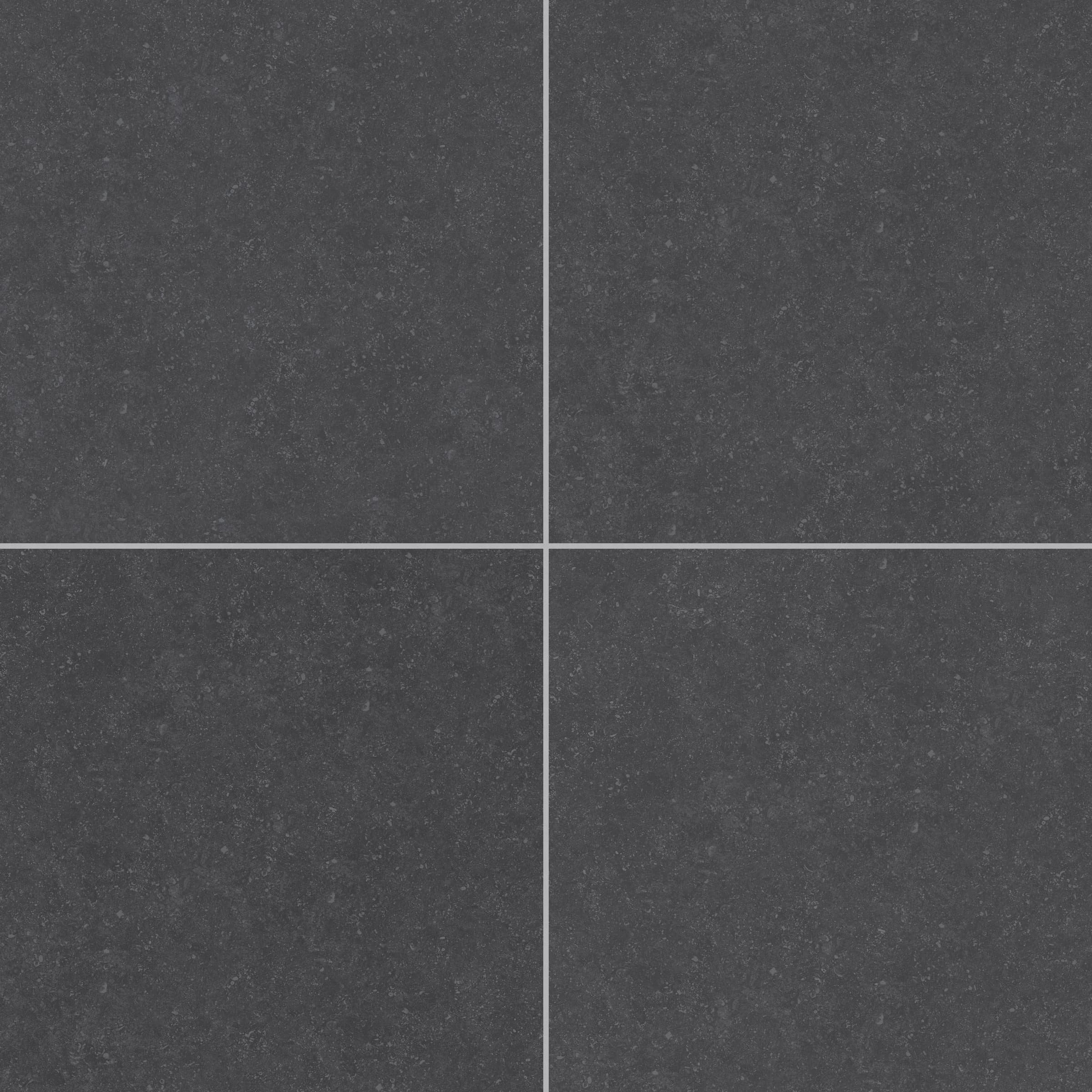 STONELUX Blue Stone Black Matte 24x24x2cm Rectified Porcelain Paver in Porcelain Pavers - Porcelain