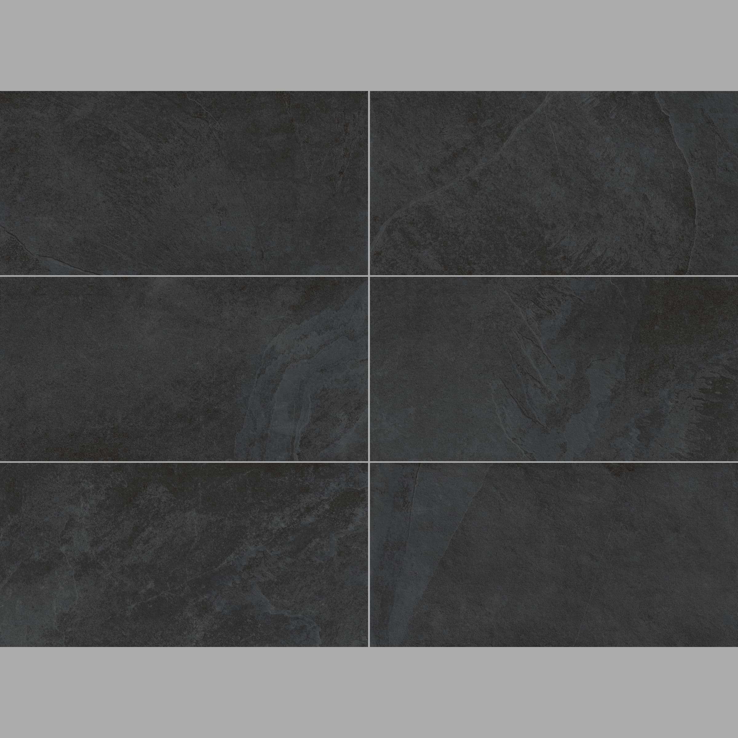 STONELUX Overland Anthracite Matte 24x48x2cm Rectified Porcelain Paver in Porcelain Pavers - Porcelain