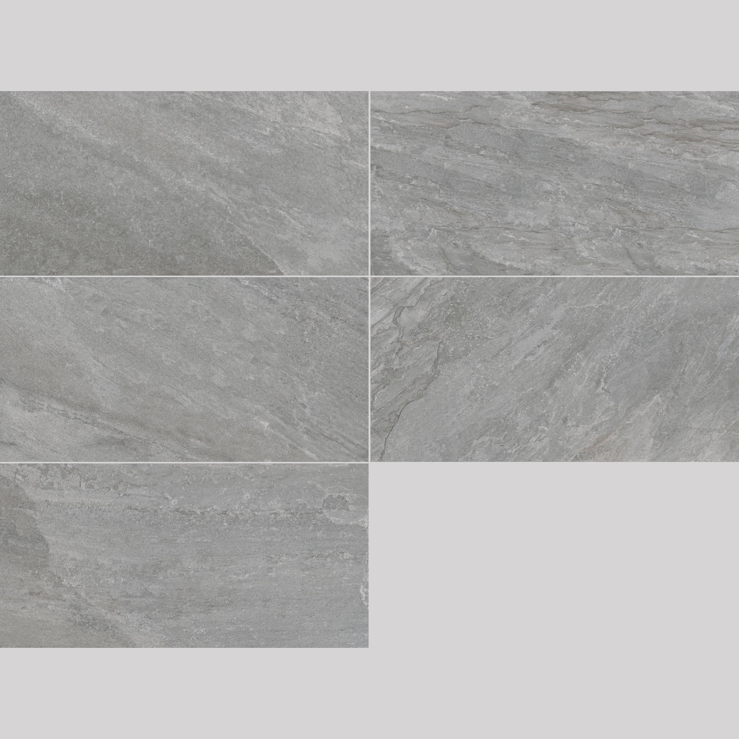 STONELUX Rasa Gray Matte 24x48x2cm Rectified Porcelain Paver in Porcelain Pavers - Porcelain