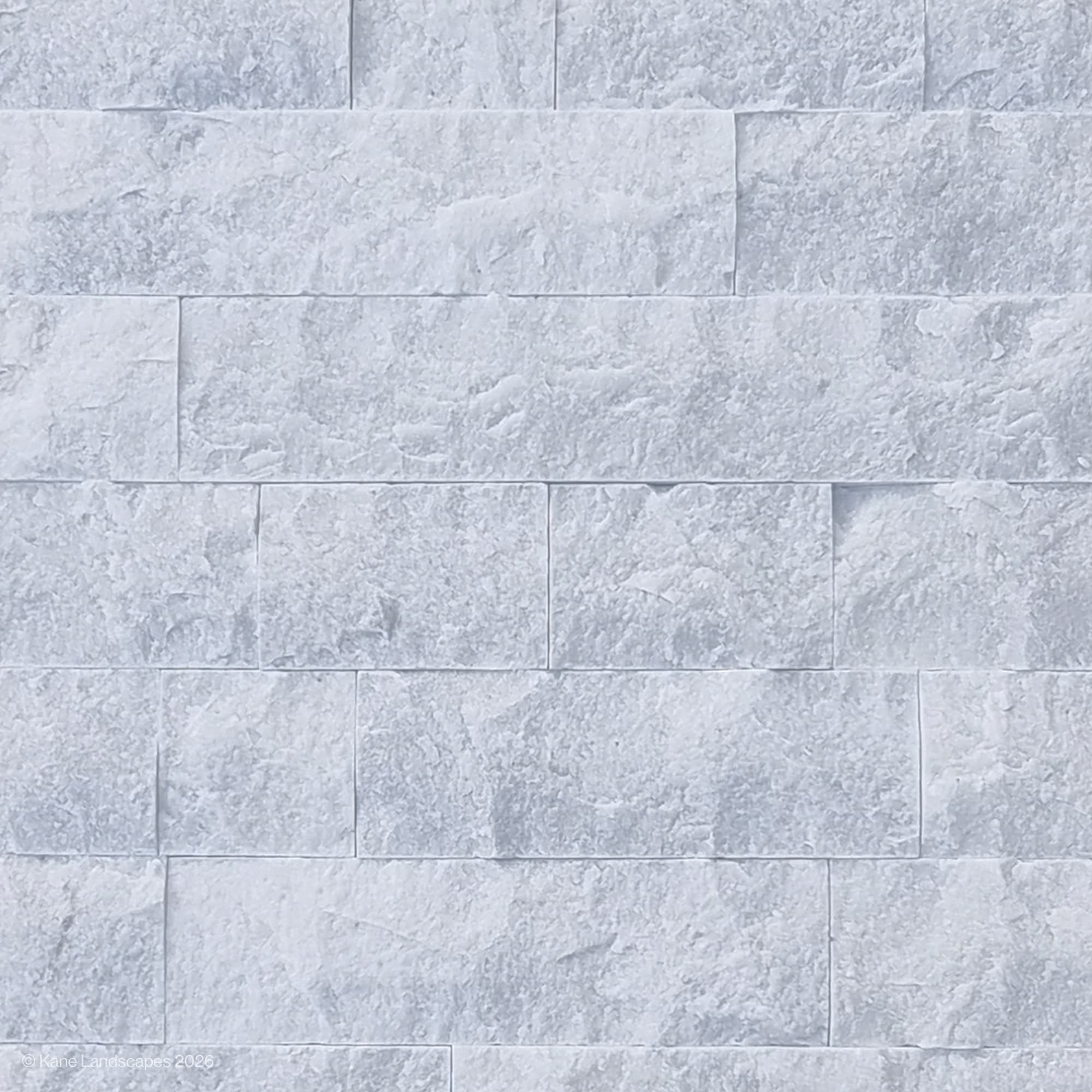 Afyon White Marble Splitface Corner Veneer – 4"x8" - View 1