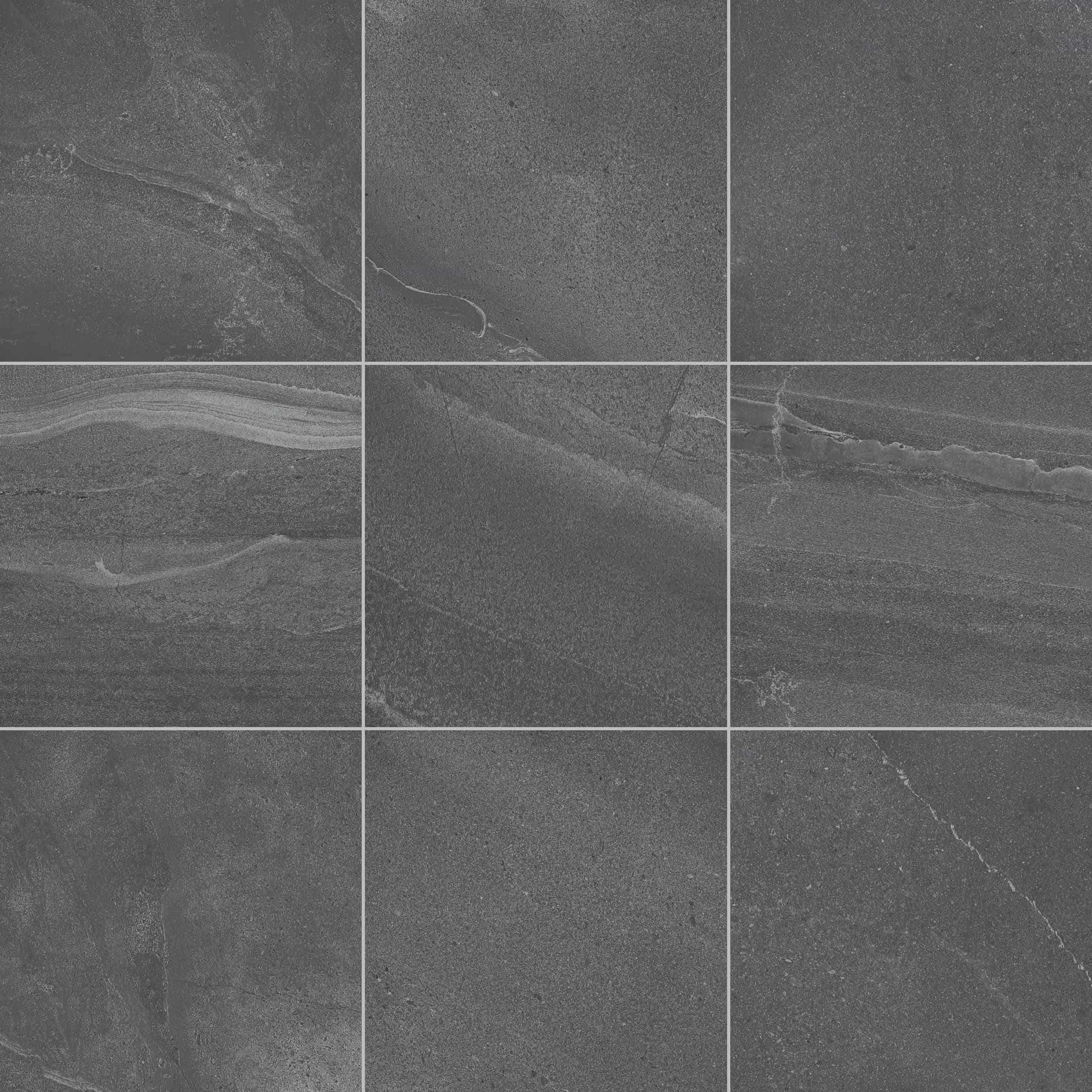 STONELUX British Stone (Premium Kandla) Anthracite Matte 24x24x2cm Rectified Porcelain Paver in Porcelain Pavers - Porcelain