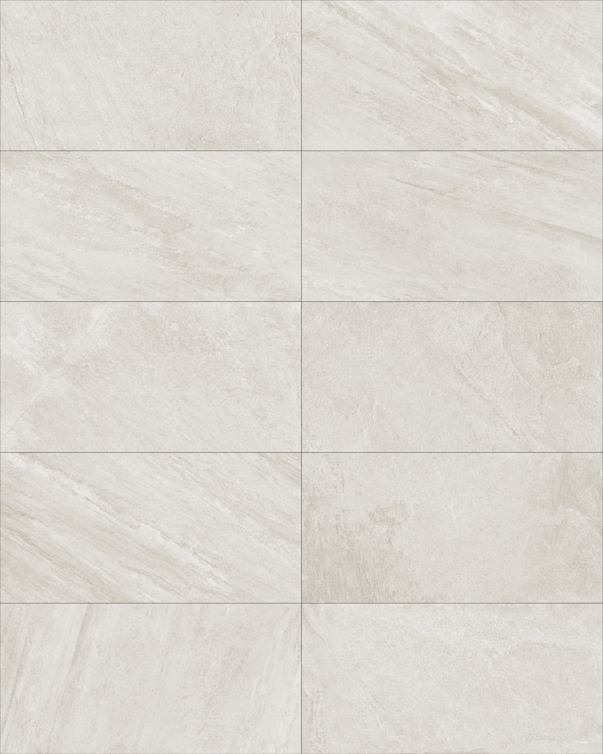 Indiana Blanco Matte 24x48x2cm Rectified Porcelain Paver close-up showcasing its subtle veining and soft white tone. The matte finish adds a natural stone texture, ideal for modern patio or pool deck installations. Perfect for hardscape projects.