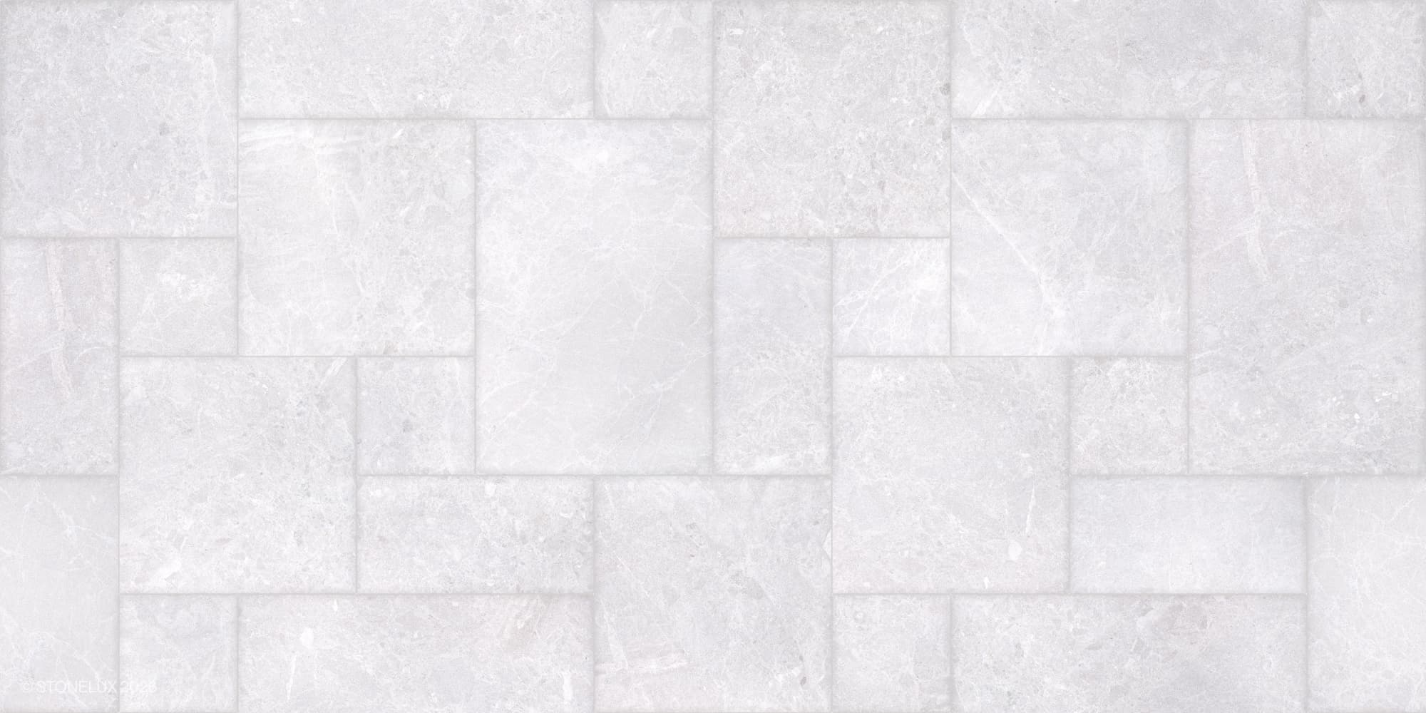 Close-up of Pera Cream Marble Sand Blasted French Pattern 3cm Paver by STONELUX. The image showcases the paver's sandblasted finish, subtle cream hues, and intricate veining, highlighting its elegant texture and premium marble quality, ideal for hardsc...