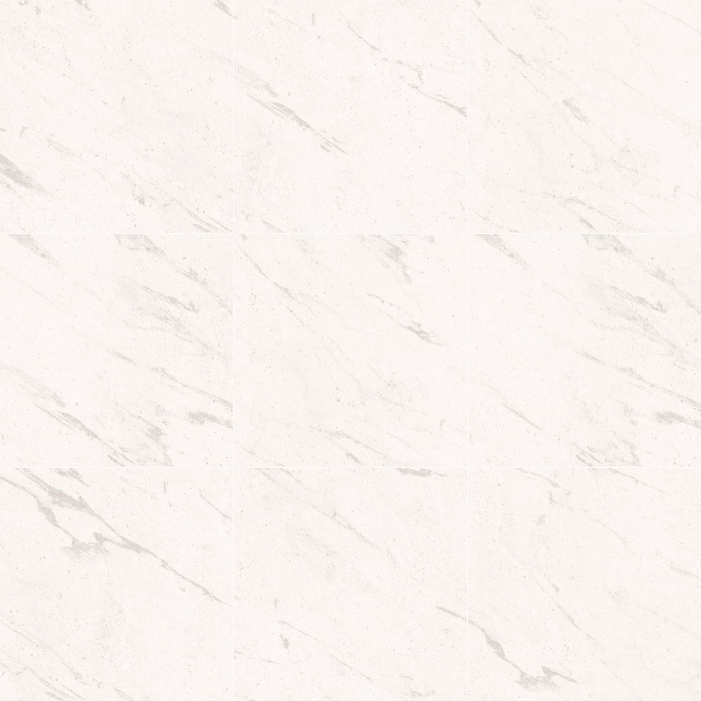 Close-up of STONELUX Tokyo White Matte 24x24x2cm Rectified Porcelain Paver, showcasing a smooth matte finish with subtle gray veining on a white surface. Ideal for modern hardscape projects, pool decks, and patios, emphasizing elegance and durability.