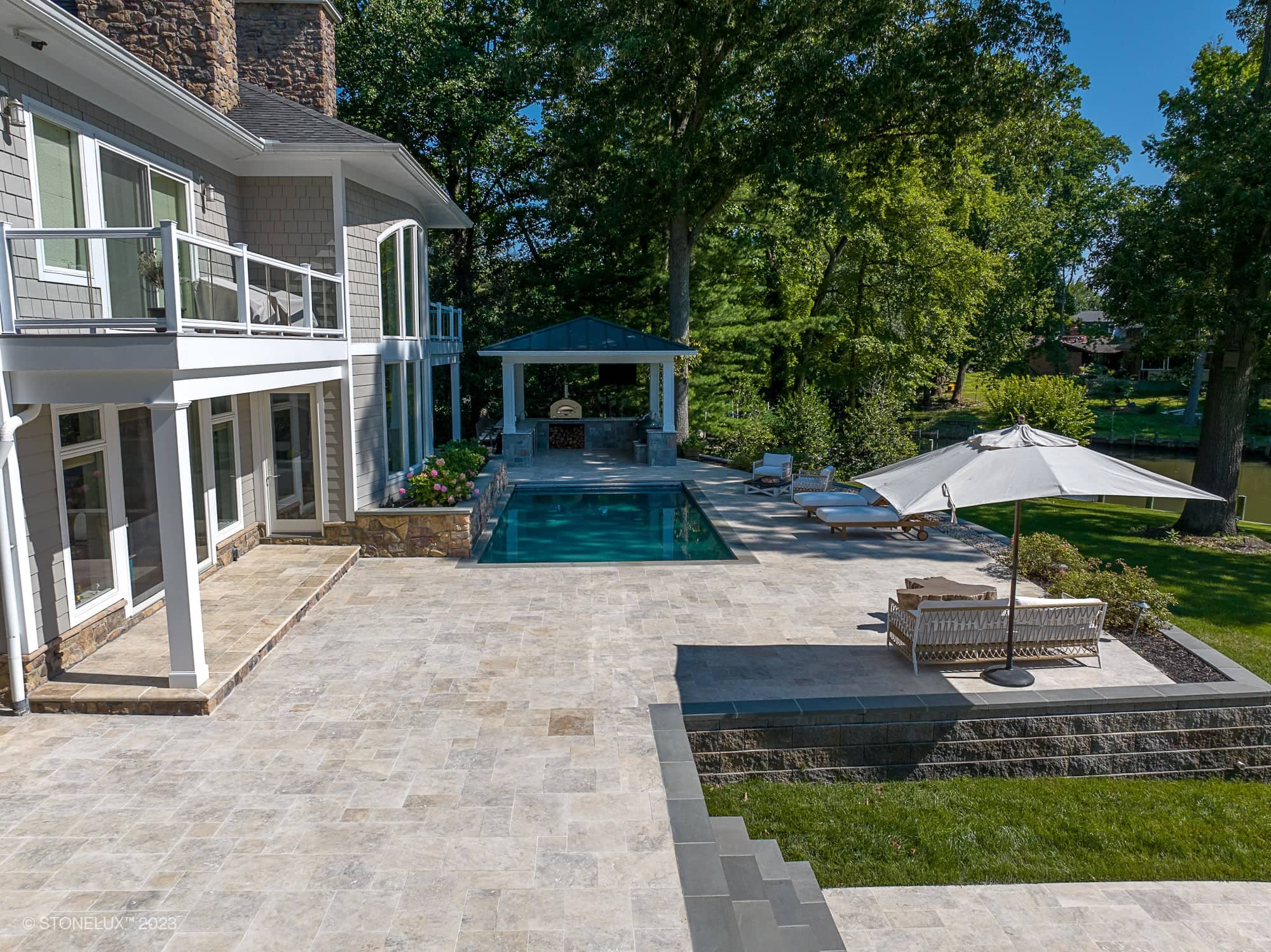 Annapolis Dream – Philly Travertine Pool Project
